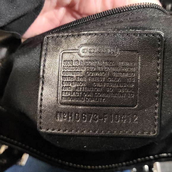 Black leather coach bag - Picture 5 of 9